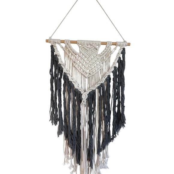 Macrame Wall Hanging Decor Boho Chic Art Bohemian Home Decoration‎ Neutral - Picture 1 of 5